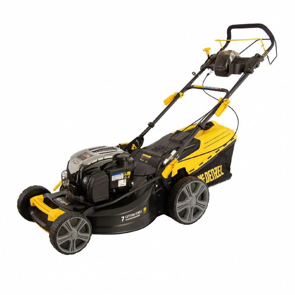 Газонокосилка бензиновая GLD-520SP-BS, 163 см3, Briggs Stratton, ширина 52 см, привод, 60 л Denzel Газонокосилки бензиновые фото, изображение